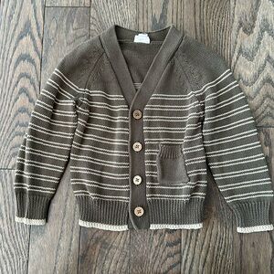 Jamie Kay Brown and Cream Striped Cardigan